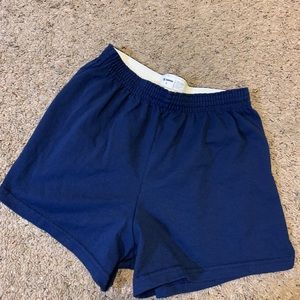 Blue soffe shorts. Adult size S. Great condition